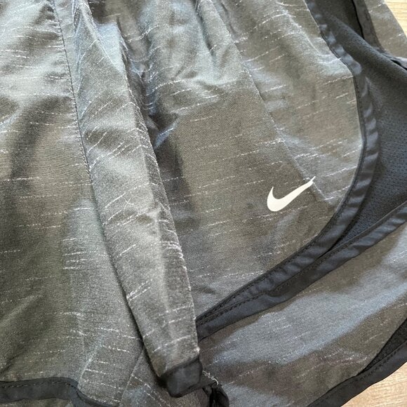 Nike Athletic Dri-Fit Loose Running Shorts Heathered Black Grey Women’s Size S - Picture 3 of 8